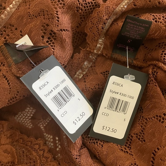 Frederick’s of Hollywood Womens Brown Lace Jessica Boyshorts set - Picture 4 of 4